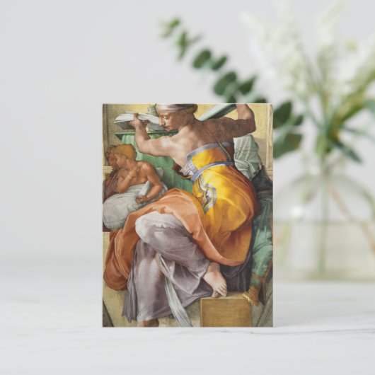 ミケランジェロのシスティン礼拝堂リビアシビル シーズンポストカード (スタンド正面)