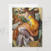 ミケランジェロのシスティン礼拝堂リビアシビル シーズンポストカード (正面/裏面)