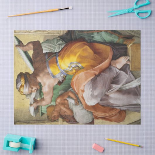 ミケランジェロのシスティン礼拝堂リビアシビル 薄葉紙 (クラフト)