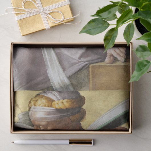 ミケランジェロのシスティン礼拝堂リビアシビル 薄葉紙 (ギフト)