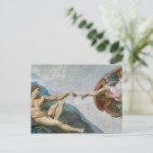 ミケランジェロのシスティーナ礼拝堂はがき ポストカード (スタンド正面)