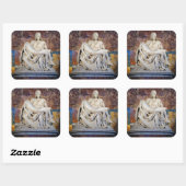 ミケランジェロのステッカーによるピエタ スクエアシール (シート)