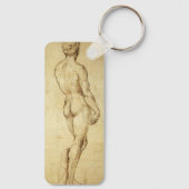 ミケランジェロのダビデ像の勉強 キーホルダー (裏面)