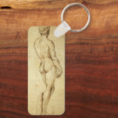 ミケランジェロのダビデ像の勉強 キーホルダー (裏面)