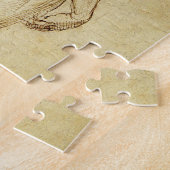 ミケランジェロのダビデ像の勉強 ジグソーパズル (側面)