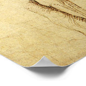 ミケランジェロのダビデ像の勉強 ポスター (角)