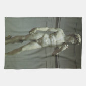 ミケランジェロのダビデ像 キッチンタオル (横)