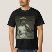 ミケランジェロのダビデ像 Tシャツ (正面)