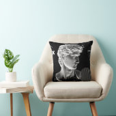 ミケランジェロのデビッド首長の3Dイング画素アート8 クッション (椅子)