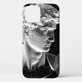 ミケランジェロのデビッド首長の3Dイング画素アート8 Case-Mate iPhoneケース (裏面)