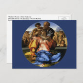 ミケランジェロのドニ・トンドまたはドニ・マドンナ ポストカード (正面/裏面)