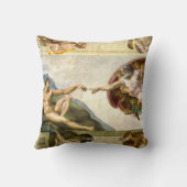 ミケランジェロのファインアートによるアダムの作成 クッション (裏面)