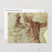 ミケランジェロのリビアシビル勉強 ポストカード (正面/裏面)