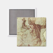 ミケランジェロのリビアシビル勉強 マグネット (正面/裏面)