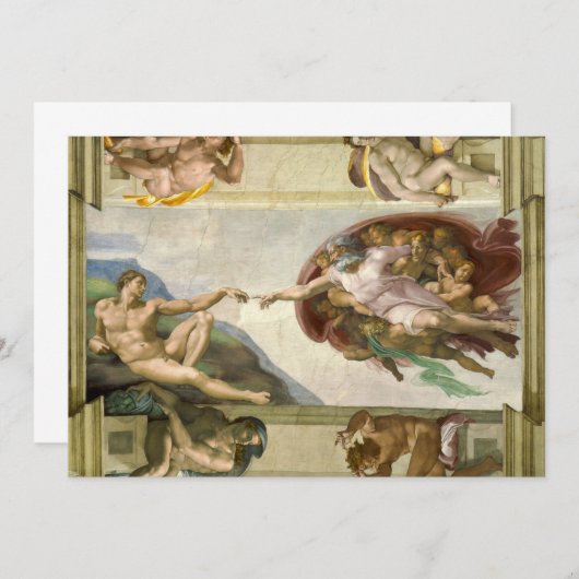 ミケランジェロの人間の創造（アダムの創造） (正面/裏面)