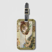 ミケランジェロの人間の創造（アダムの創造） ラゲッジタグ (正面縦)