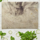 ミケランジェロの呪われた魂 キッチンタオル (折り畳み)