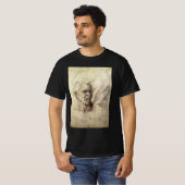 ミケランジェロの呪われた魂、男の頭 Tシャツ (正面フル)