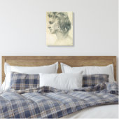 ミケランジェロの理想の女性の頭部 キャンバスプリント (インサイチュ (寝室))