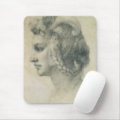 ミケランジェロの理想の女性の頭部 マウスパッド (マウス)
