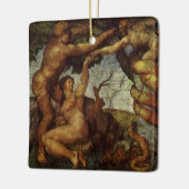 ミケランジェロの秋と追放エデンの園 セラミックオーナメント (左)