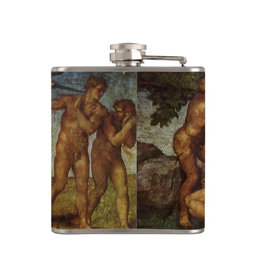 ミケランジェロの秋と追放エデンの園 フラスク (裏面)