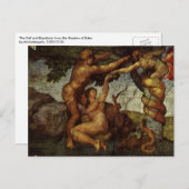 ミケランジェロの秋と追放エデンの園 ポストカード (正面/裏面)