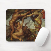 ミケランジェロの秋と追放エデンの園 マウスパッド (マウス)