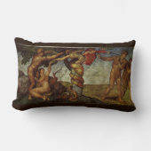 ミケランジェロの秋と追放エデンの園 ランバークッション (正面)