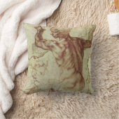 ミケランジェロの『リビアのシビュラの研究』 クッション (ブランケット)