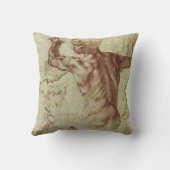 ミケランジェロの『リビアのシビュラの研究』 クッション (裏面)