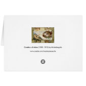 ミケランジェロの『人間の創造』（『アダムの創造』） (裏面横)