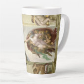 ミケランジェロの『人間の創造』(『アダムの創造』) カフェラテマグ (右アングル)