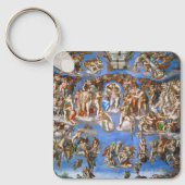 ミケランジェロの『最後の審判』 キーホルダー (正面)