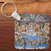 ミケランジェロの『最後の審判』 キーホルダー (正面)