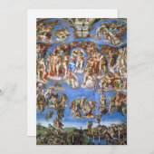 ミケランジェロの『最後の審判』 招待状 (正面/裏面)