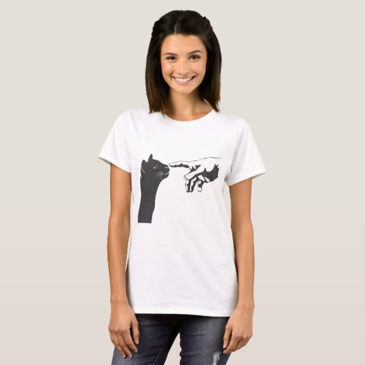 ミケランジェロキャット-背景色の選択 Tシャツ (正面フル)