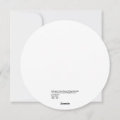 ミケランジェロトンドピッティフラットホリデーカード シーズンカード (裏面)