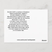 ミケランジェロピエタクラシックルネッサンス ポストカード (裏面)