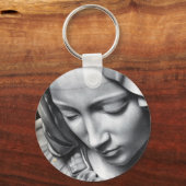 ミケランジェロピエタ詳細ヴァージンメアリー顔 キーホルダー (正面)