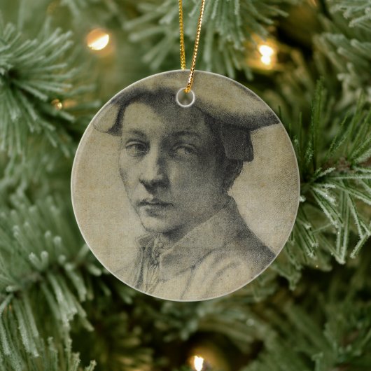 ミケランジェロポートレートオブアンドレアクアテシ セラミックオーナメント (ツリー)