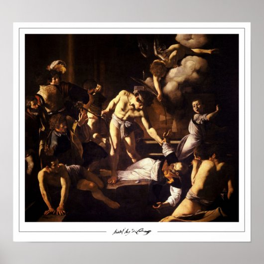 ミケランジェロメリシダカラヴァッジオゼディングアートポステ ポスター (正面)