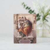 ミケランジェロルネッサンスアート ポストカード (スタンド正面)