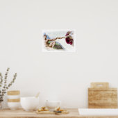 ミケランジェロ人の創造 – 神アダム拳バンプ ポスター (キッチン)