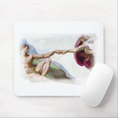 ミケランジェロ人の創造 – 神アダム拳バンプ マウスパッド (マウス)