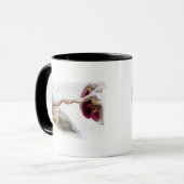 ミケランジェロ人の創造 – 神アダム拳バンプ マグカップ (正面左)