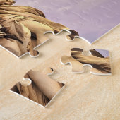 ミケランジェロ感動的引用文「エンジェル彫刻」 ジグソーパズル (側面)