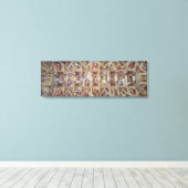 ミケランジェロ最後の審判システィーナ礼拝堂 キャンバスプリント (インサイチュ (ウッドフロア))