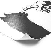 ミケランジェロ猫 – 背景色を選択 フォトプリント (角)