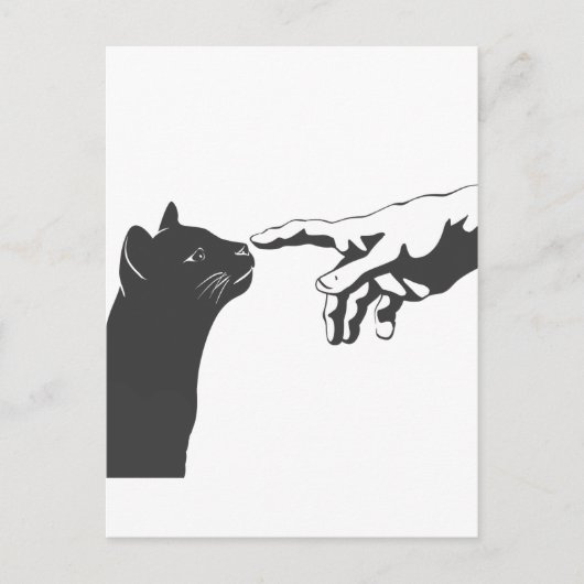 ミケランジェロ猫 – 背景色を選択 ポストカード (正面)